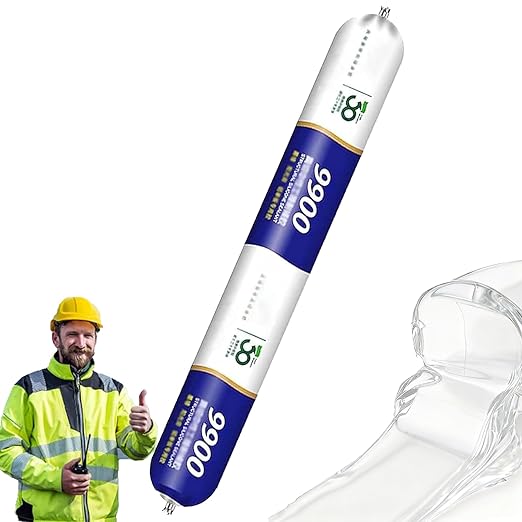 9900 Sealant Waterproof,Outdoor Silicone Sealant, Permanently Repairs Roof & Wall Cracks, Waterproof, Heat & Stretch-Resistant, Tough & Tear-Proof for Exteriors,16.9 fl oz (Transparent)