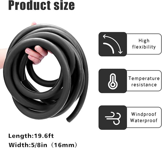 Backer Rod 5/8 inch,Foam Backer Rod for Gaps and Joints,Concrete Expansion Joint Filler,19.6 feet Length (5/8 inch *19.6 feet)