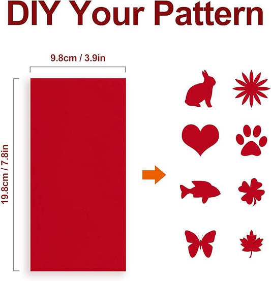 Self-Adhesive Nylon Patches Tent Repair Kit – Outdoor Gear Tenacious Repair Tape, Waterproof Fabric Patches for Clothes, Tent, Down Jacket, Backpack (8pcs, Red