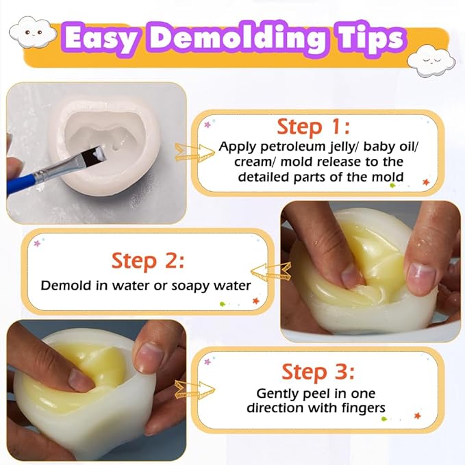 Taba Squishy Maker 2 Hamster Silicone Molds+Gel+Kits Fufu Squish Making Pack