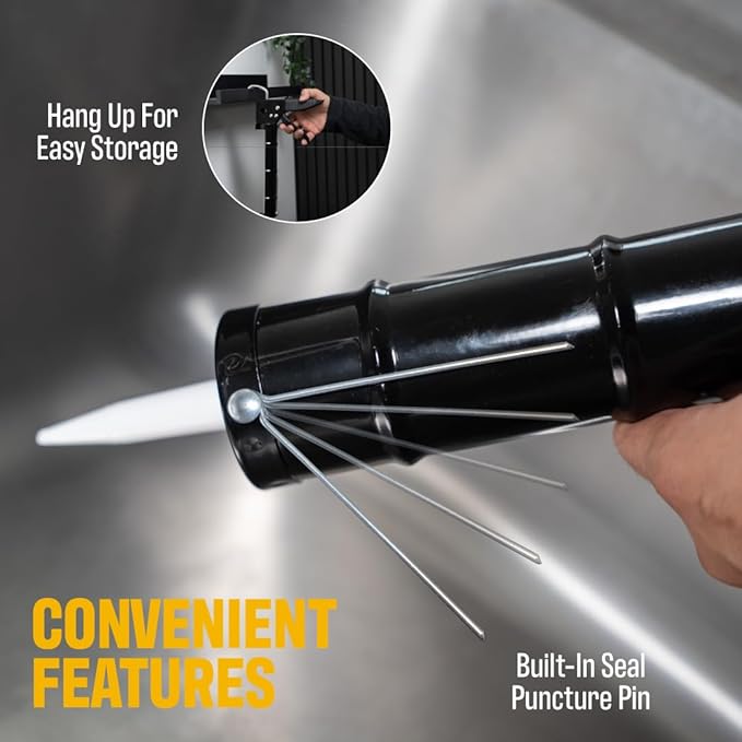 Caulk Gun - Durable Hand Caulking Guns - Versatile Caulking Guns - Caulk Tools for Caulking - Ergonomic Caulking Tool - Caulking Gun by Brelle