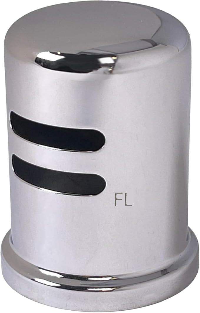 Westbrass D200-1-5-26 1-3/4" x 2-3/4" Solid Brass Air Gap Cap Kit, Skirted, Polished Chrome (5-Pack)