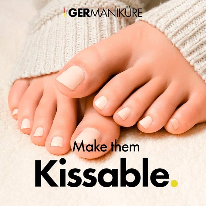 GERMANIKURE Pedicure Bar, Foot File, & Callous Remover - Grey Glass with Suede Sleeve Ethically Made in Czech Republic