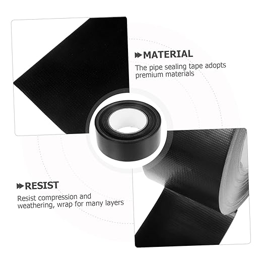 Extra Strong Pipe Repair Tape Rubberized Seam Tape for Plumbing Leak Sealing Heavy Duty Adhesive for Plastic Fix and Packaging