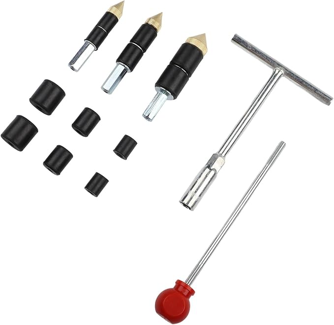 FABsULETTA Stainless Steel Hot Melt Water Stop Pin Kit, PPR Pipe Repair Tool Set with RuBsBser Rings for Concrete SlaBs and Through Wall Leaks(A)