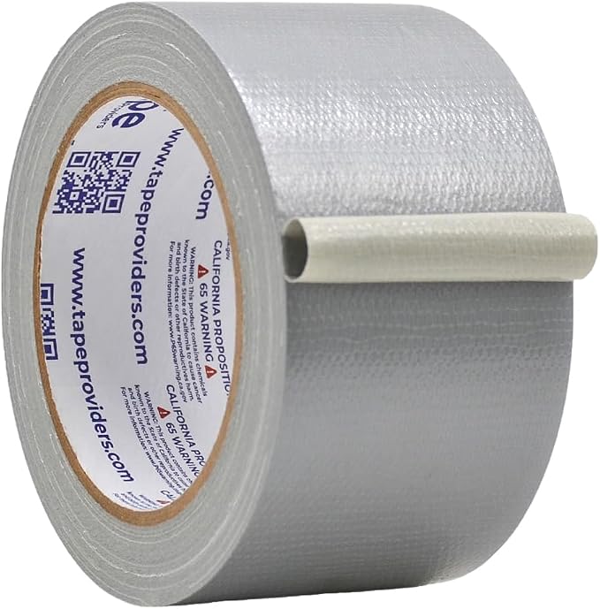 WOD DTC10 Advanced Strength Industrial Grade Silver (Gray) Duct Tape, 2.5 inch x 60 ft. Waterproof, UV Resistant For Crafts & Home Improvement