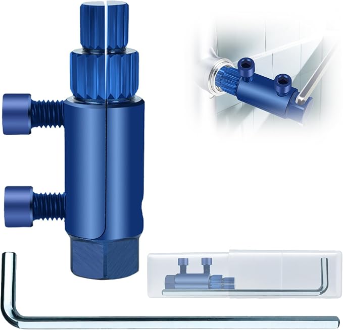New Pipe Extractor Tool Pipe Nipple Extractor Set Pipe Remover Kit Broken Pipe Thread Remover Fits 1/2 inch to 1 inch Pipe Capacity Great Diy Gift for Men (Blue)