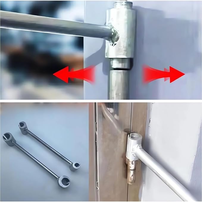 Hinges Gap Adjusting Wrench 2025 Upgrade Adjustable Door Hinge Repair Spanner Steel Double-Head Hinge Adjuster Tool Portable Heavy-Duty Door Hinge Repair Tool for Easy Door Fixes (Small: 8.5-17.5mm)