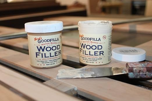 Goodfilla Cherry Alder, 1 Quart (3.5lbs), Wood and Grain Filler, Stainable, Tintable, Sandable, Sandable, Zero Waste, Non-Toxic, USA Made