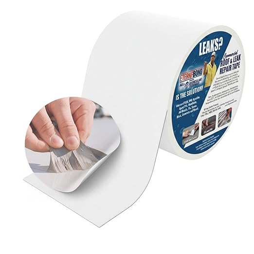 EternaBond RoofSeal White 2" x50' MicroSealant UV Stable RV Roof Seal Repair Tape | 35 mil Total Thickness - EB-RW020-50R - One-Step Durable, Waterproof and Airtight Sealant