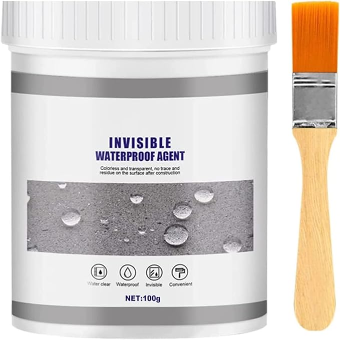 Instarepair Waterproof Anti-Leakage Agent, Waterproof Agent Toilet Anti-Leak Spray Glue Germplasm, Bathroom Waterproof Coating Leak Repair for Wall Roof Roofing (100g)