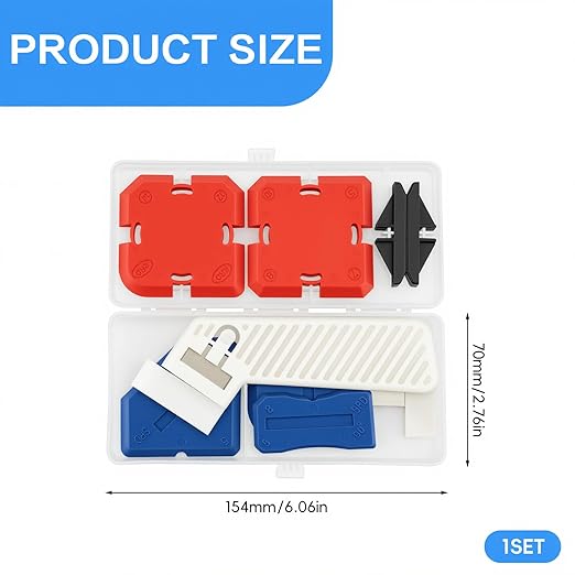 11 Pcs Silicone Caulking Tools and Grout Removal Tool, Silicone Caulk Tools Finishing Kit, Professional Caulking Removal ToolCaulk Finishing Tool Set Sealant Profiling Kit with Guides