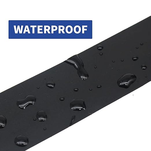 TAPEBEAR Corrosion Protection Pipe Tape, Wrap Pipe Tape for Drain Pipe, Metal & Electrical Piping, Anti-Corrosion Water Leak Proof PVC Tape, 4 Inch X 33 Yds, Black