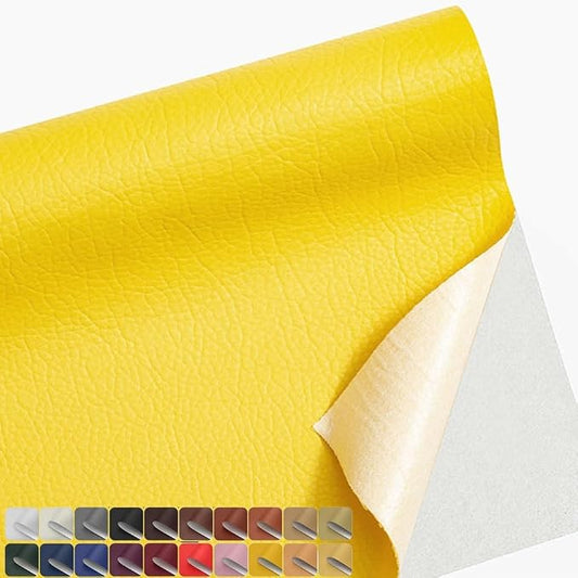 20x20 Inches Leather Repair Patch Self Adhesive, Leather Patch Tape for Furniture, Adhesive Leather Tape for Car Seat Repair, Leather Couch Repair Patch Kit