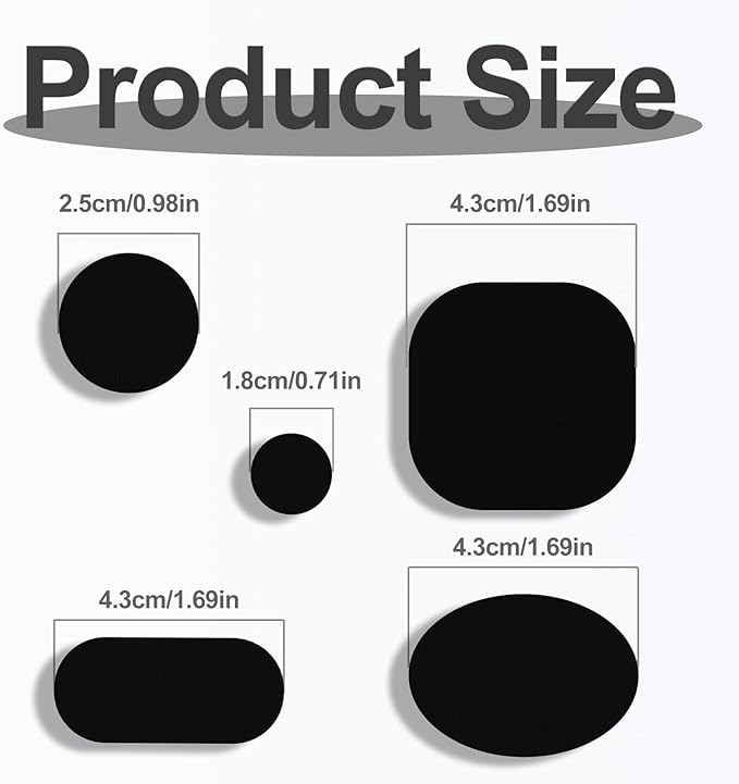 Self-Adhesive Nylon Patches Tent Repair Kit – Outdoor Gear Tenacious Repair Tape, Waterproof Fabric Patches for Clothes, Tent, Down Jacket, Backpack, 45pcs Black