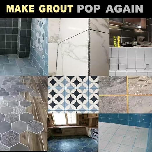 Epoxy Grout Waterproof for Shower, Pool Tiles, Bathroom - Crack Resistant Premixed Formula, 400ml Caulking, Porcelain White, 10 Colors