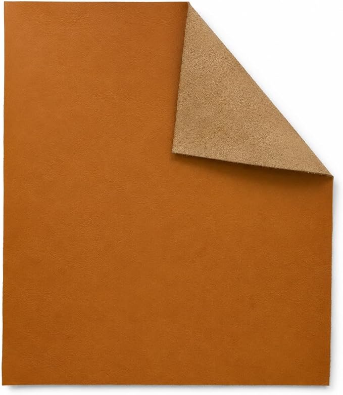 Reed Leather Hides - Cow Skins (8 inches X 11 Inches, Light Brown) | Arts and Crafts