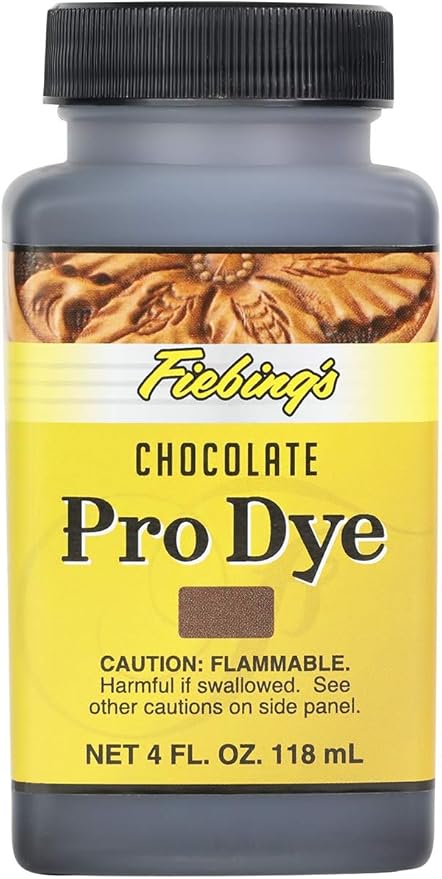 Fiebing's Pro Dye Leather Dye (4 Fl Oz) - Alcohol-Based, Penetrating, Permanent Dye for Shoes, Belts, Furniture - Vivid Color, Superior Color Fastness