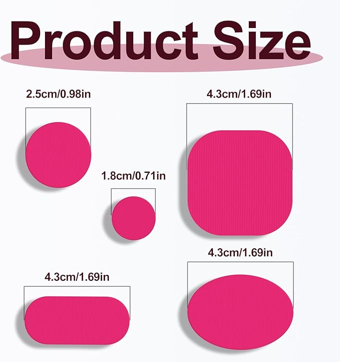 Self-Adhesive Nylon Patches Tent Repair Kit – Outdoor Gear Tenacious Repair Tape, Waterproof Fabric Patches for Clothes, Tent, Down Jacket, Backpack (45pcs, Rose