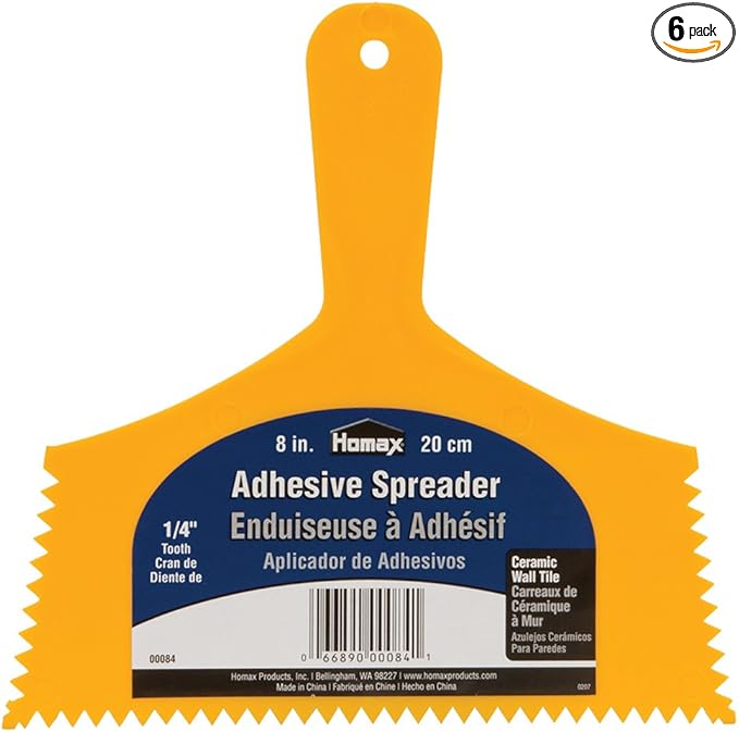 8” Homax 00084 Homax Adhesive Spreader (Pack of 6)