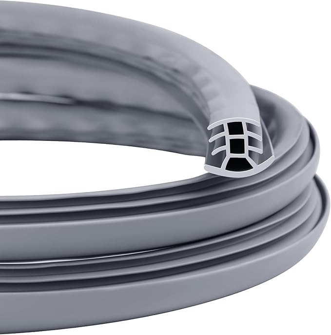Flexible EPDM Rubber Strip (50 ft Long and 1 inch Wide) for Concrete Crack Repair and Replacement - Weather and Aging Resistant Expansion Joint Filler for Driveways and Sidewalks