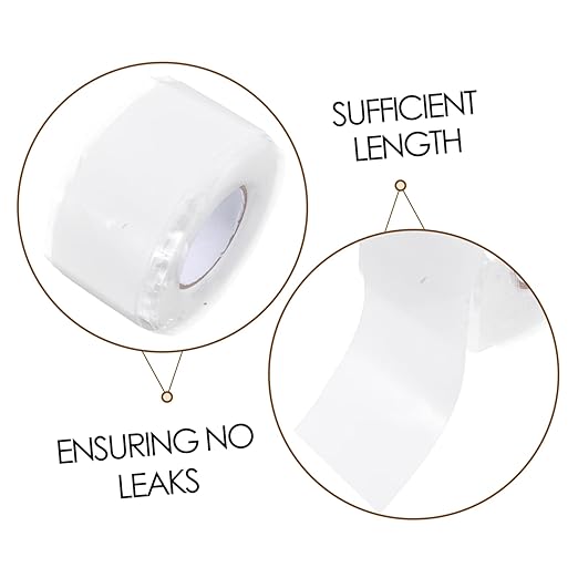 1roll Silicone Rubber Leak Repair Tape Wide Long Stop Water Leaks Easy to Use for Household Plumbing