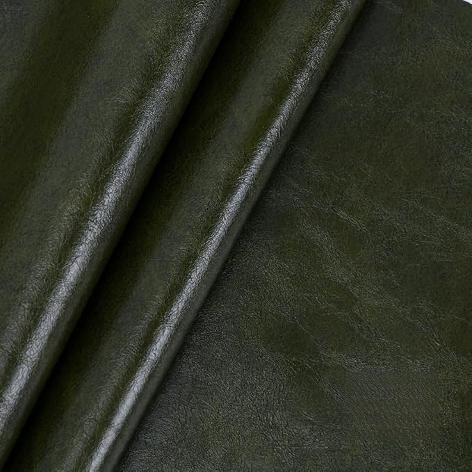 Leather Repair Patch Tape Kit,Self Adhesive Leather Repair Patch,Vinyl Repair Kit for Couches Boat Seats Furniture Cars Sofa Office Chair (Dark Green,7.87"×54.33")