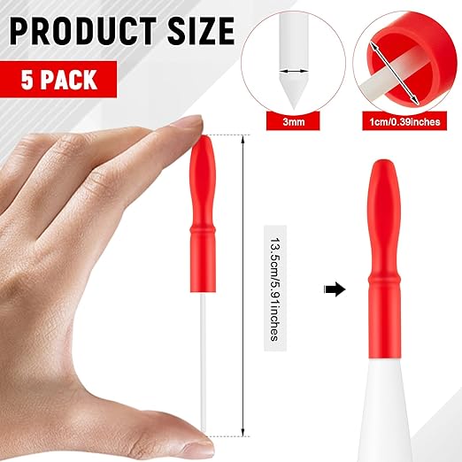Gisafai 5 Pcs Caulk Tube Caps Reusable Caulk Saver Tube Sealer Caps Finishing Tool for Sealing and Preserving Open Universal Prevent Drying (Classic Red)