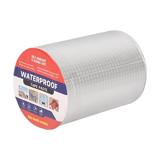 Butyl Waterproof Tape 6" x 16.4',Outdoor Leakproof Tape for Plastic and Metal Repair,RV Repair,Window and Boat Sealing,Silicone,Glass and EDPM Roof Leak Repair