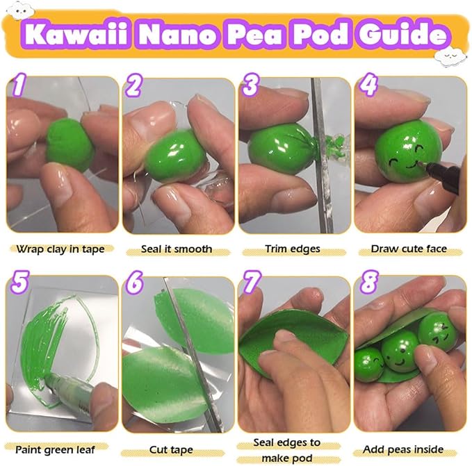 Nano Tape Squishy Kit DIY Vegetables
