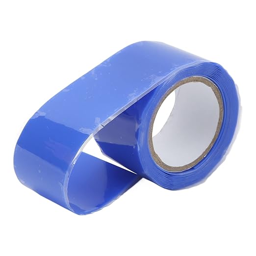Self Fusing Silicone Tape High Temperature Adhesive Tape for Plumbing Repairs Hose Leak Fixing 2 Rolls 1.5m x 2.5cm (Blue)
