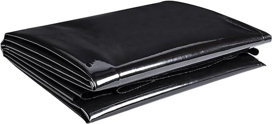 ToLanbbt Pond Liner 4 x 7 Ft HDPE Pond Liners, 20 Mil UV Resistant Preformed Pond Liner Easy Cutting, Pond Liner for Natural Looking Ponds, Waterfall, Koi Pondsand Water Garden (Black)