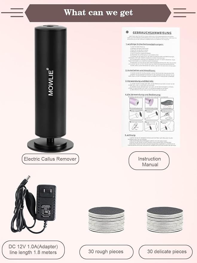 FSA&HSA Electric Foot Callus Removers, Portable Electronic Foot File Pedicure Tools, Electric Callus Remover Kit, Professional Pedi Feet Care Perfect for Dead, Hard Cracked Dry Skin Ideal Gift