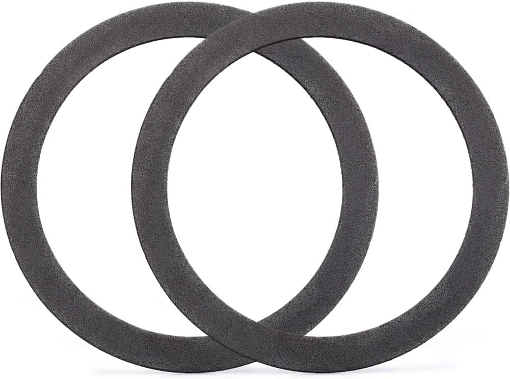 KONE Strainer Gasket Seal Ring, 2 Pack Foam Gray Washer Fits for 3-1/2 Inch Kitchen Sink Drain No Need Plumber Putty