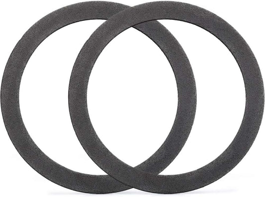 KONE Strainer Gasket Seal Ring, 2 Pack Foam Gray Washer Fits for 3-1/2 Inch Kitchen Sink Drain No Need Plumber Putty