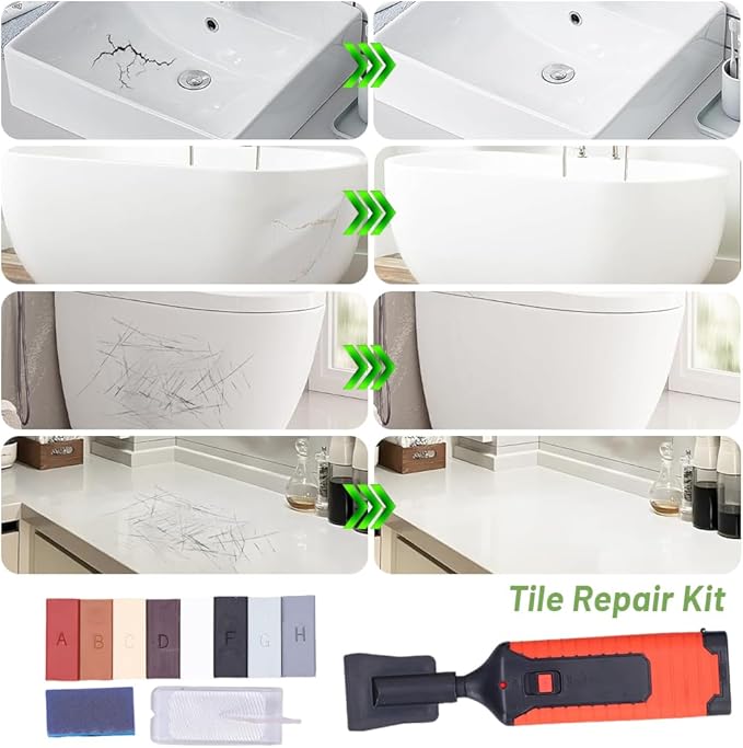 Tile Repair Electric Heating Pen, Crack Gaps Repairing Tools for Stone Porcelain