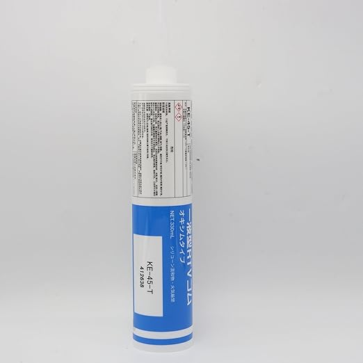 Japan Shin-ETSU KE-45-T 330ML Electronic Sealant ShinEtsu Shin-ETSU Glass Glue Fixed Waterproof Oil High Vacuum Silicone Gasket Seam Sealing Grease Original Imported Product(KE45-T)