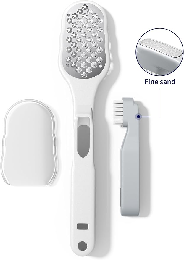 Foot Scraper, Foot Rasp, Foot Files Callus Remover, Foot Scrubber Dead Skin Remover Tool, Heel File to Remove Hard Skin and Corns, for Dry and Wet Feet