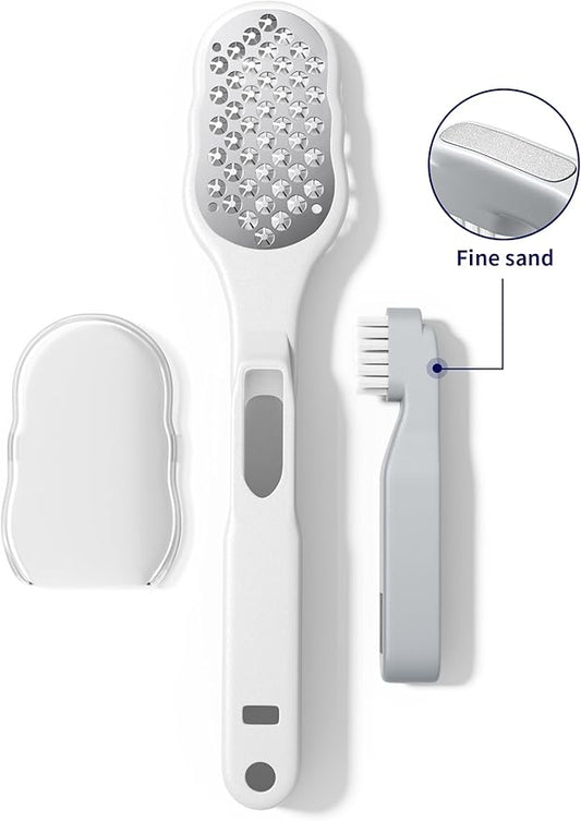 Foot Scraper, Foot Rasp, Foot Files Callus Remover, Foot Scrubber Dead Skin Remover Tool, Heel File to Remove Hard Skin and Corns, for Dry and Wet Feet