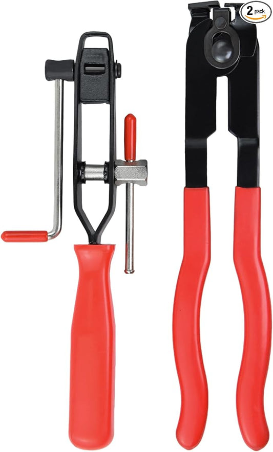 2PCS CV Boot Clamp Pliers, CV Axle Boot Clamp Pliers With CV Joint Boot Clamp Pliers Car Banding Tools Kit for Most Car