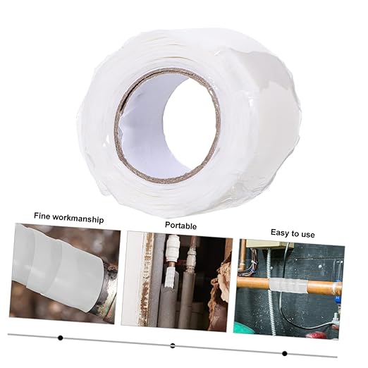 Pipe Sealing Tape Rubberized Repair Tape for Leaks Meters Long Wide Flexible Sealant for Plumbing Outdoor Use Easy to Apply Leak Stop Tape