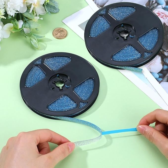 GORGECRAFT 2 Rolls 20Ftx 0.3In Caulk Strip Ceiling Molding Peel and Stick Ceramic Tile Gap Tape Adhesive Wall Corner Protector Decorative Silver Caulking Gap Sealant Edging Tape Border for Stove Sink