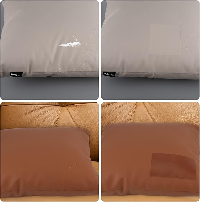 JDLUGH Sofa Leather Repair Patch Tape 3.5x60 Inch Self Adhesive Couch, Car Seat, Office Chair, Leather Furniture, Vinyl Repair Patch Kit for Furniture (3.5x60 Inch, Brownish Brown)