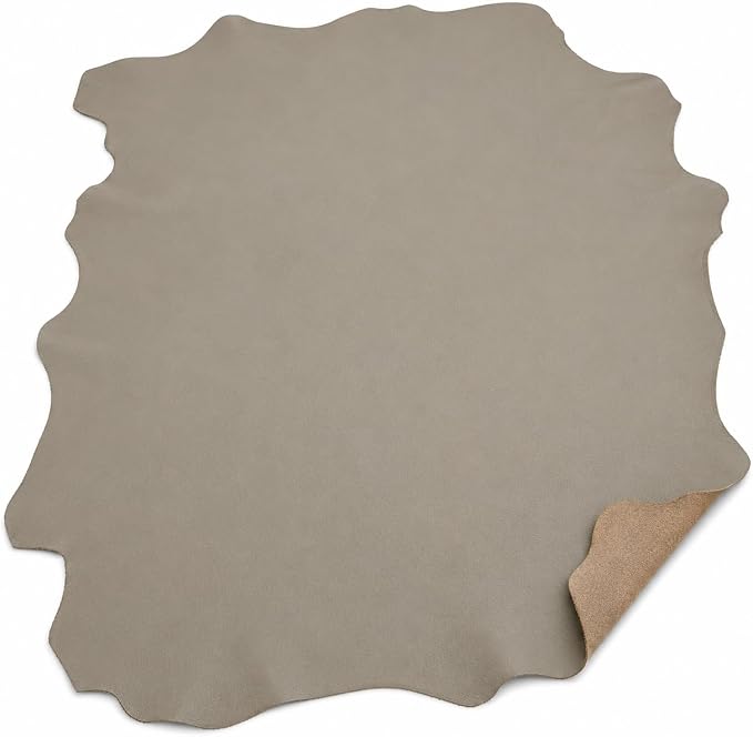 REED Leather HIDES - Cow Skins (100 Square Foot, Taupe) | Arts and Crafts