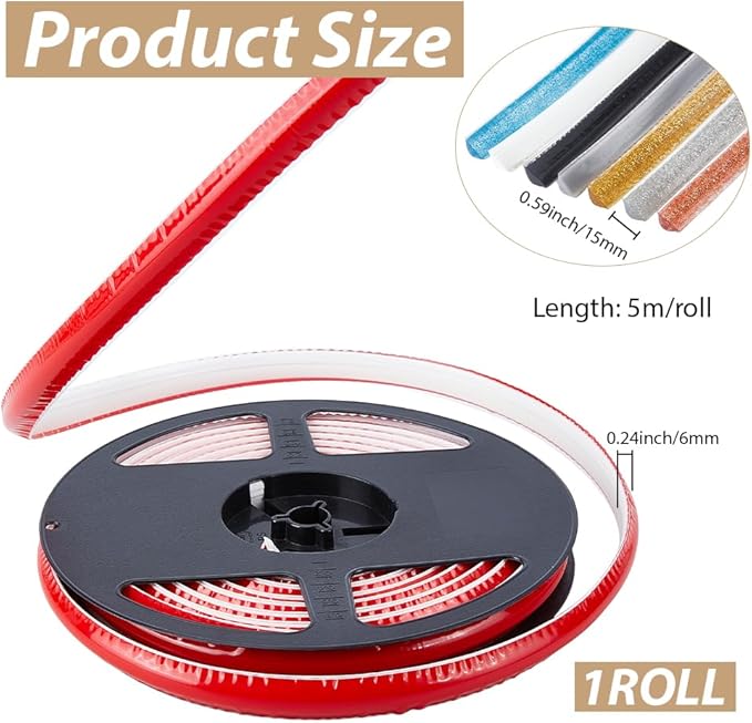 GORGECRAFT 5.5 Yard Ceramic Tile Gap Tape 15mm Self-Adhesive Caulk Strip White Waterproof Sealing Tape Floor Wall Edge Sealant Flexible Triangle Molding Trim for Kitchen Sink Stove Bathtub Toilet