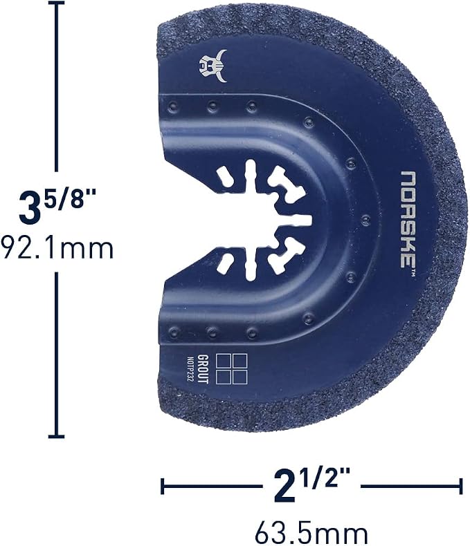 Norske Tools NOTP232 Fast Cut Grout Removal Oscillating Multi Tool Accessory Blade