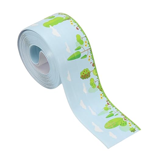 PATIKIL Caulk Tape Waterproof Self Adhesive, PVC Toilet Caulking Sealant Strip Bathtub Caulk Sealing Strip Tape for Bathroom Kitchen Countertop, Forest (1.5 Inch x 10.5 Ft)