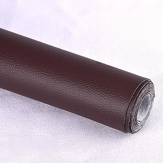 Leather Repair Patch Tape Kit,Self Adhesive Leather Repair Kit for Furniture,Vinyl Repair Kit for Couch,Sofa,Car Seats,Office Chair Luggage (Dark Brown,16.93"×55.12")