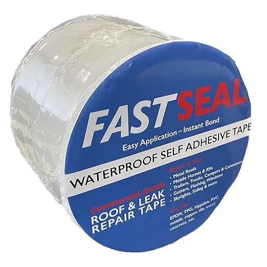 RV Roof Tape, 6" x 25' White, RV Sealant Tape for Camper Roof Repair, Trailer Roof Sealant, Stop Camper Roof Leaks, UV-Resistant - Eternabond Equivalent (6" x 25', White)