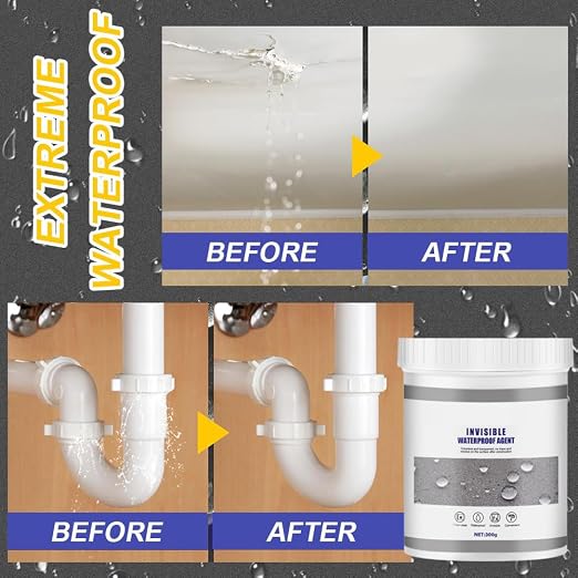 Super Strong Invisible Waterproof Anti-Leakage Agent, 2023 New Transparent Repairing Leak Waterproof Adhesive, Waterproof Insulating Sealant for Home Bathroom Roof (30g)